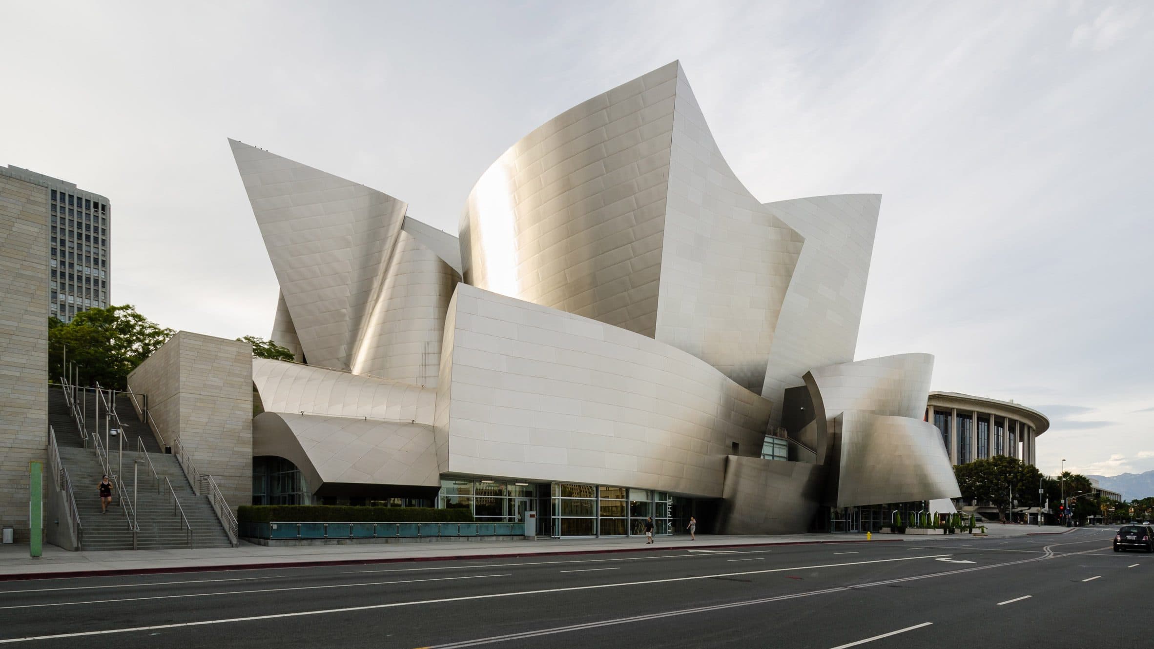 Walt Disney Concert Hall on Grand Avenue