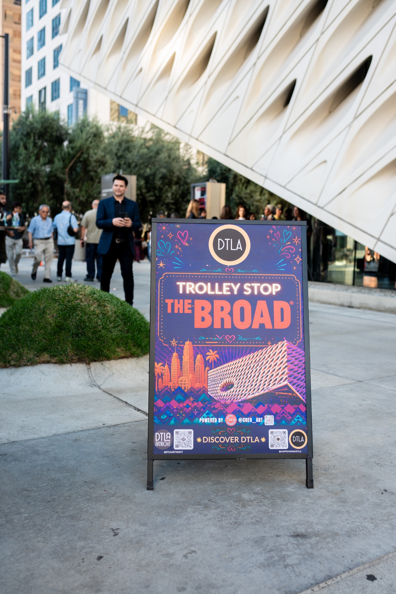 DTLA Trolley stop at The Broad